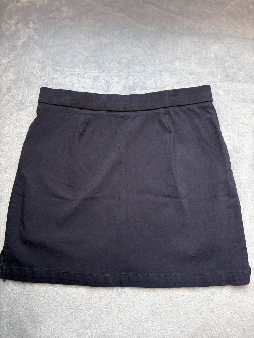 Rafaella Navy Mini Skort with Button Accents - Picture 4 of 8